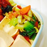 青梗菜とにんじんの炒め物